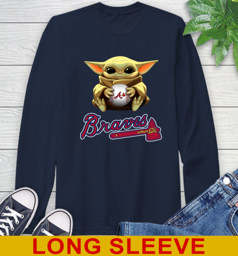 MLB Baseball Atlanta Braves Star Wars Baby Yoda Shirt 61