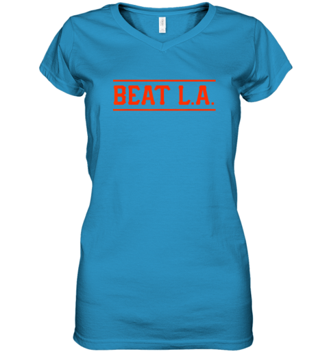 qxsl san francisco baseball vintage sf the city giant women v neck t shirt 39 front sapphire