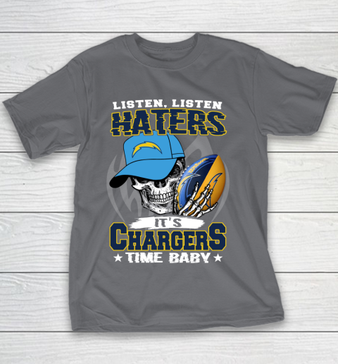 Listen Haters It is CHARGERS Time Baby NFL Youth T-Shirt 5