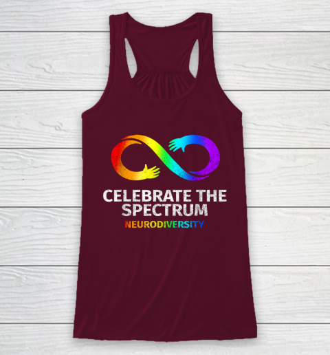 Neurodiversity Celebrate Spectrum Infinity Autism Awareness Racerback Tank 2