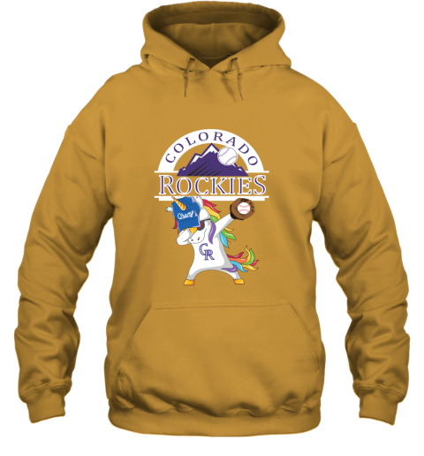 Hip Hop Dabbing Unicorn Flippin Love Colorado Rockies Hoodie