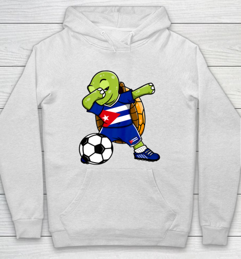 Dabbing Turtle Cuba Soccer Fans Jersey Cuban Football Lover Hoodie