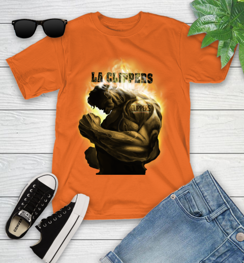 LA Clippers NBA Basketball Hulk Marvel Avengers Sports Youth T-Shirt 9