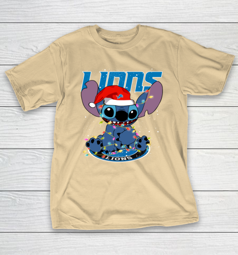 Detroit Lions NFL Football noel stitch Christmas T-Shirt 5