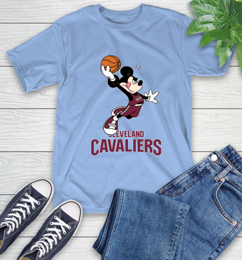 NBA Basketball Cleveland Cavaliers Cheerful Mickey Mouse Shirt T-Shirt 12