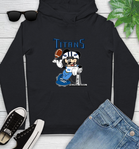 NFL Tennessee Titans Mickey Mouse Disney Super Bowl Football T Shirt Youth Hoodie 2
