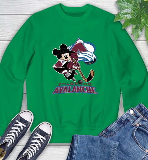 NHL Colorado Avalanche Mickey Mouse Disney Hockey T Shirt Sweatshirt 18