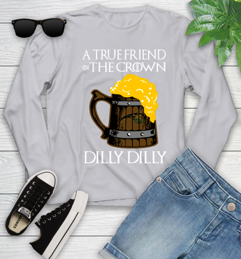 NBA Orlando Magic A True Friend Of The Crown Game Of Thrones Beer Dilly Dilly Basketball Youth Long Sleeve 5