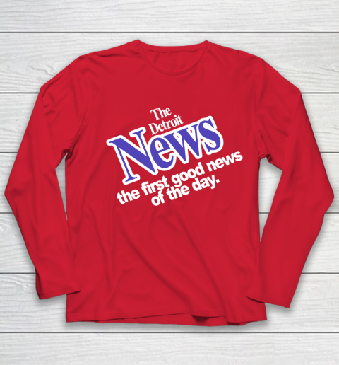 DETROIT NEWS THE FIRST GOOD NEWS OF THE DAY Youth Long Sleeve 8