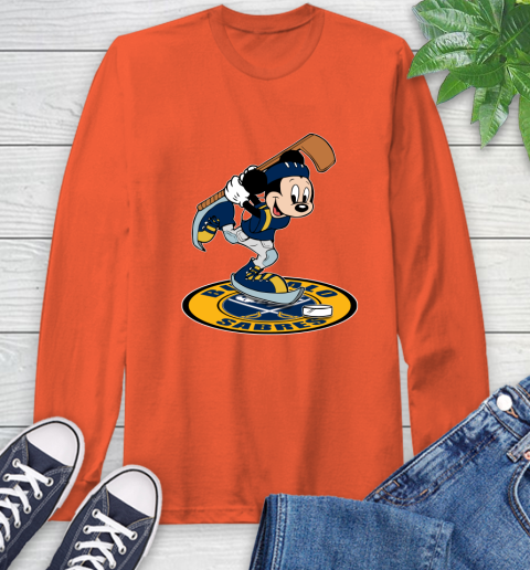 NHL Hockey Buffalo Sabres Cheerful Mickey Disney Shirt Long Sleeve T-Shirt 5