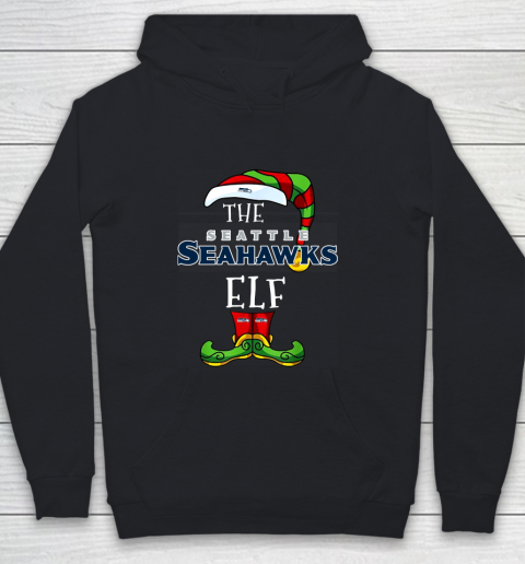 Seattle Seahawks Christmas ELF Funny NFL Youth Hoodie