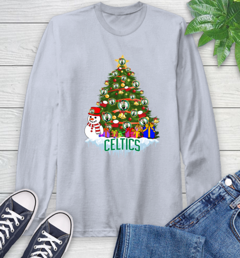 Boston Celtics Merry Christmas NBA Basketball Sports Long Sleeve T-Shirt 6