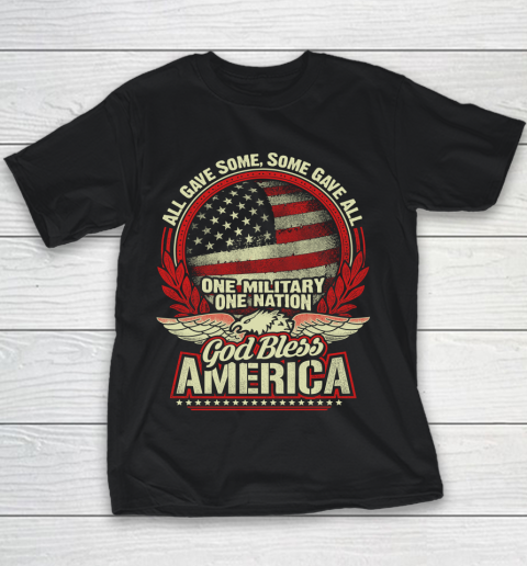 Veteran Shirt God Bless America Youth T-Shirt