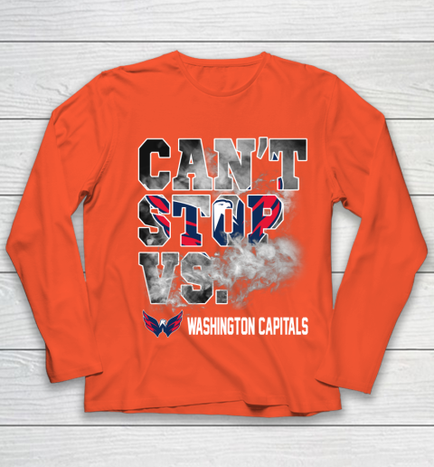 NHL Washington Capitals Hockey Can't Stop Vs Youth Long Sleeve 3