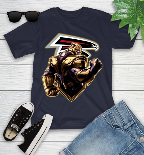 NFL Thanos Avengers Endgame Football Sports Atlanta Falcons Youth T-Shirt 3
