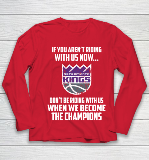 NBA Sacramento Kings Basketball We Become The Champions Youth Long Sleeve 8