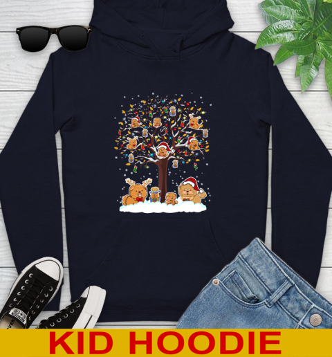 Chow Chow dog pet lover light christmas tree shirt 130