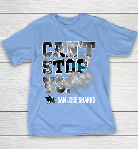 NHL San Jose Sharks Hockey Can't Stop Vs Youth T-Shirt 8