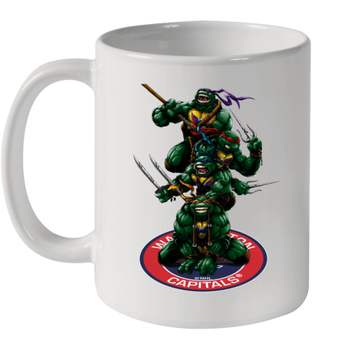 NHL Hockey Washington Capitals Teenage Mutant Ninja Turtles Shirt Ceramic Mug 11oz