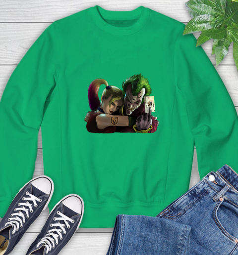 Vegas Golden Knights NHL Hockey Joker Harley Quinn Suicide Squad Sweatshirt 6