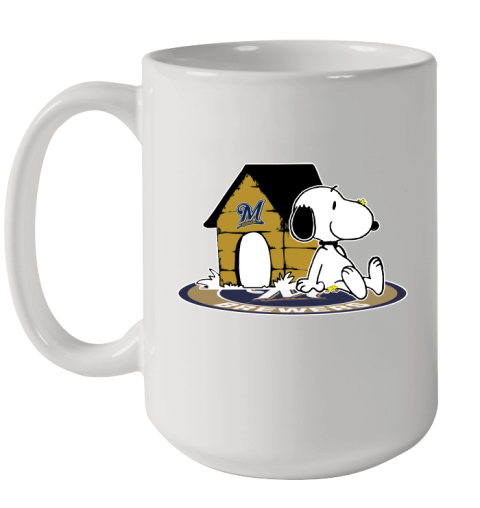 MLB Baseball Milwaukee Brewers Snoopy The Peanuts Movie Shirt Ceramic Mug 15oz