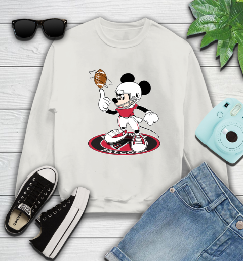 NFL Football Atlanta Falcons Cheerful Mickey Disney Shirt Sweatshirt 12
