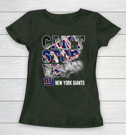 NFL New York Giants Can't Stop Vs Women's T-Shirt 4