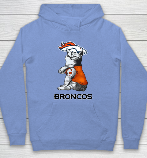 NFL Football My Cat Loves Denver Broncos Hoodie 8
