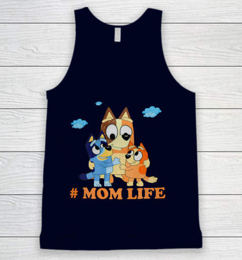 I Love Mom Blueys Love Parents Day #Momlife Tank Top 2