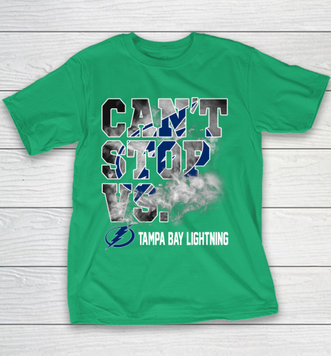 NHL Tampa Bay Lightning Hockey Can't Stop Vs Youth T-Shirt 3