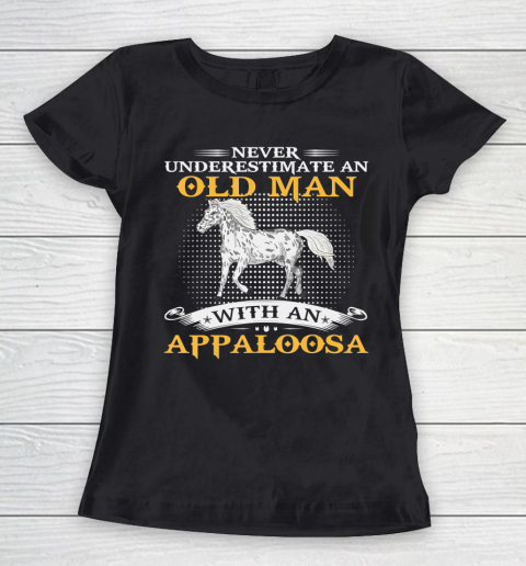Father gift shirt Mens Never Underestimate An Old Man With An Appaloosa Horse Funny T Shirt Women's T-Shirt