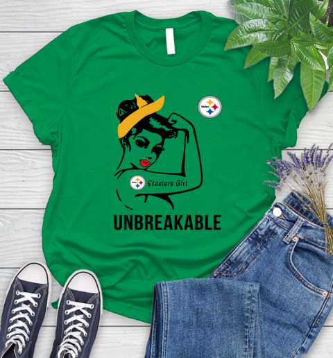 NFL Pittsburgh Steelers Girl Unbreakable Football Sports Women's T-Shirt 4