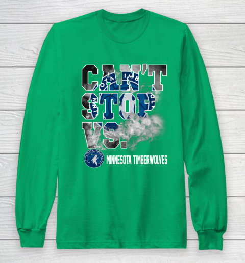 NBA Minnesota Timberwolves Basketball Can't Stop Vs Long Sleeve T-Shirt 4