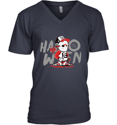 xerq jason voorhees kill im all party time halloween shirt v neck unisex 8 front navy
