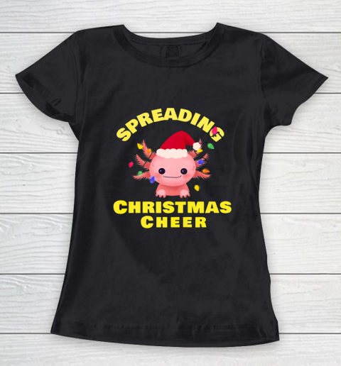 Funny Christmas 2020 Shirt Axolotl Christmas lights Gift Women's T-Shirt