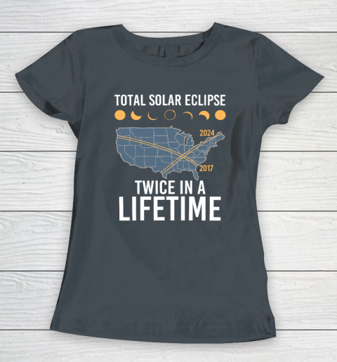 Twice In A Lifetime Solar Eclipse Shirt 2024 Total Eclipse Women's T-Shirt 3
