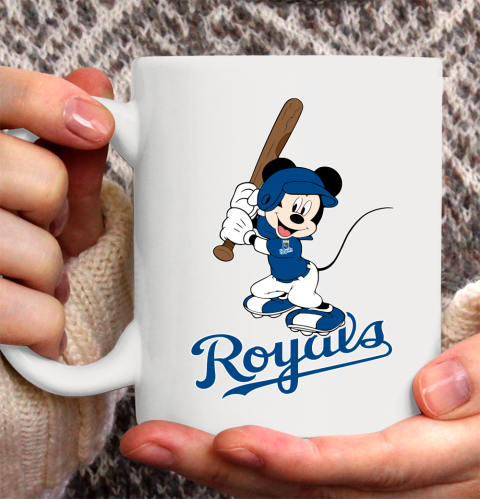 MLB Baseball Kansas City Royals Cheerful Mickey Mouse Shirt Ceramic Mug 11oz 2
