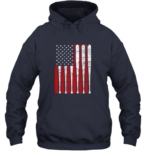 lukc vintage american flag baseball men boys apparel dad 4th july gift hoodie 23 front navy
