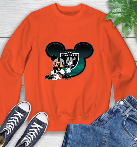 NFL Oakland Raiders Mickey Mouse Disney Football T Shirt Sweatshirt 4