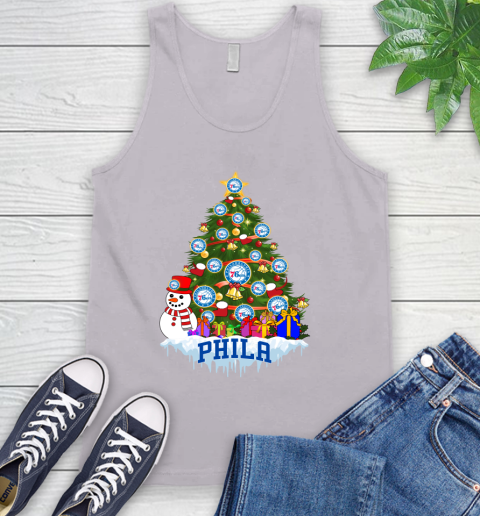 Philadelphia 76ers Merry Christmas NBA Basketball Sports Tank Top 4