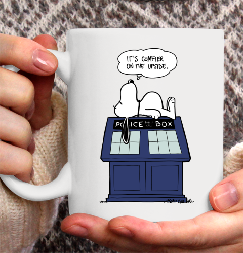 Doctor Who Shirt Snoopy Comfier On The Upside Ceramic Mug 11oz
