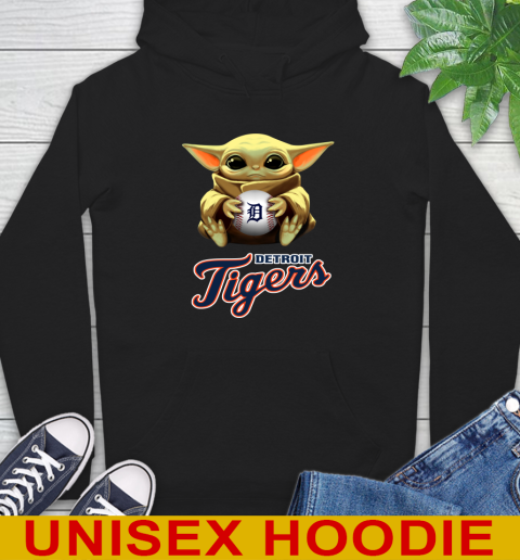 MLB Baseball Detroit Tigers Star Wars Baby Yoda Shirt 14