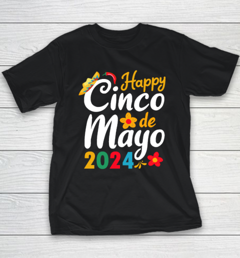 Happy Cinco de Mayo 2024 Mexico Youth T-Shirt