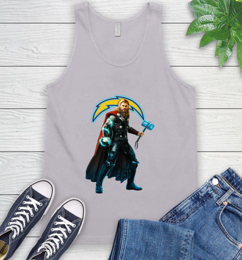 NFL Thor Avengers Endgame Football Los Angeles Chargers Tank Top 4