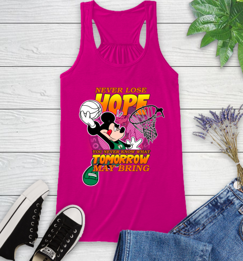Boston Celtics NBA Basketball Mickey Disney Never Lose Hope Racerback Tank 7