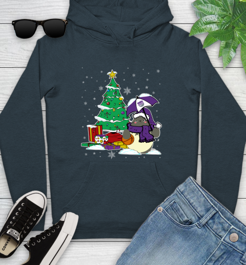 Sacramento Kings NBA Basketball Cute Tonari No Totoro Christmas Sports Youth Hoodie 10