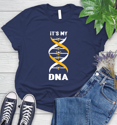 Pittsburgh Penguins NHL Hockey It's My DNA Sports Women's T-Shirt 14