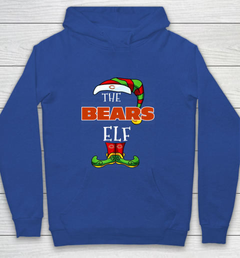 Chicago Bears Christmas ELF Funny NFL Youth Hoodie 6
