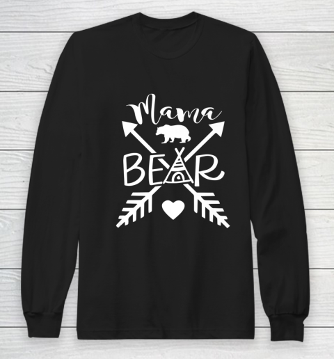 Mama Bear Arrow Heart Long Sleeve T-Shirt