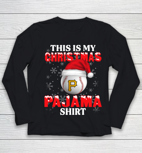 Pittsburgh Pirates This Is My Christmas Pajama Shirt MLB Youth Long Sleeve